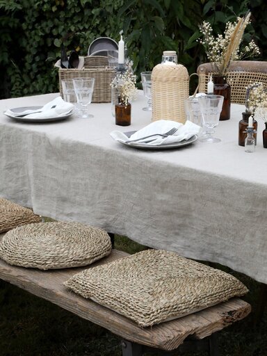 Impressionen zu Chic Antique Leinen Tischdecke, Bild 1