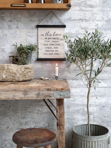Impressionen zu Chic Antique Kleine Leinwand mit Text zum Aufhängen, Bild 1