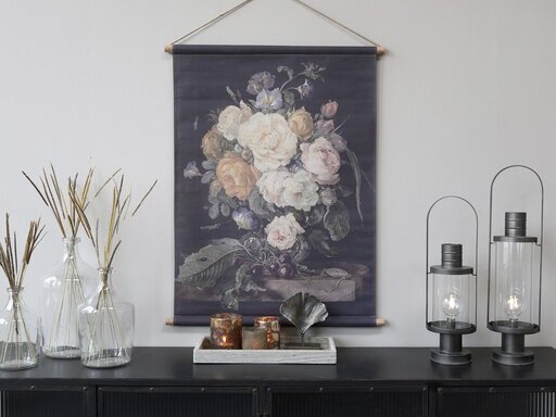 Impressionen zu Chic Antique Leinwandbild mit Blumendruck, Bild 1