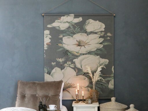 Impressionen zu Chic Antique Leinwandbild zum Hängen mit Blumenmotiv, Bild 2