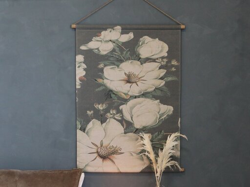 Impressionen zu Chic Antique Leinwandbild zum Hängen mit Blumenmotiv, Bild 1