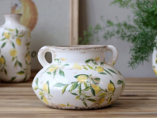 Impressionen zu Chic Antique Limone bauchiger Blumentopf, Bild 2