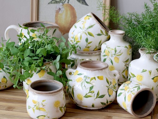 Impressionen zu Chic Antique Limone Blumentopf mit Zitronenmotiv, Bild 1