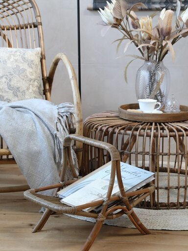 Impressionen zu Chic Antique Magazinhalter Rattan, Bild 1