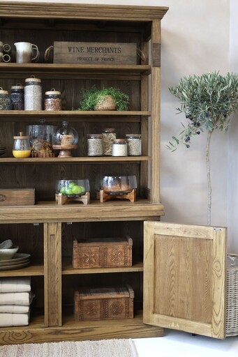 Impressionen zu Chic Antique Marseille Schrank Regal mit 4 Fächern & 2 Türen, Bild 2