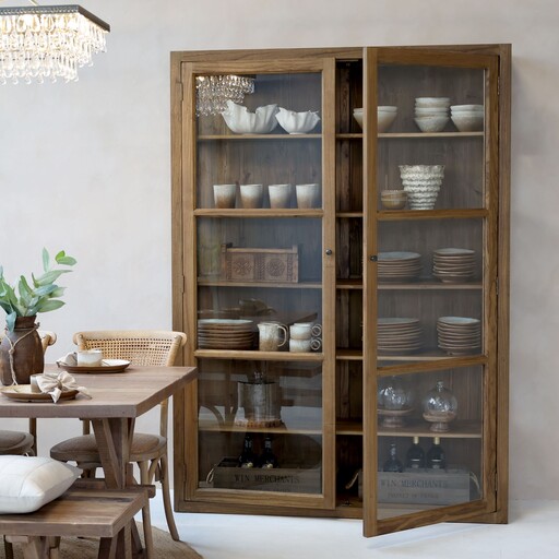 Impressionen zu Chic Antique Marseille Vitrinenschrank, Bild 1