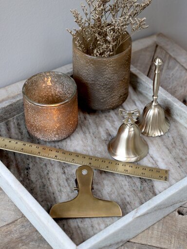Impressionen zu Chic Antique Morlaix Tablett aus Marmor quadratisch, Bild 4