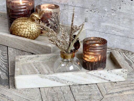Impressionen zu Chic Antique Morlaix Tablett aus Marmor rechteckig, Bild 1
