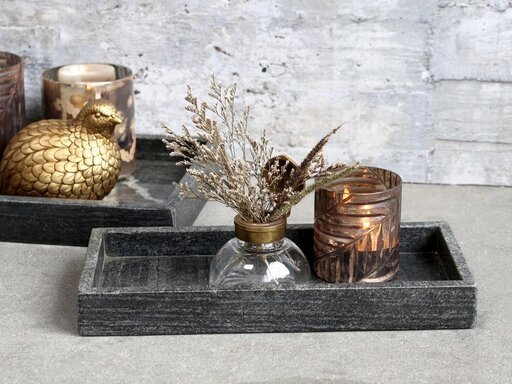 Impressionen zu Chic Antique Morlaix Tablett aus Marmor rechteckig, Bild 2
