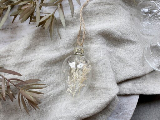 Impressionen zu Chic Antique Osterei aus Glas mit Blumen, Bild 2