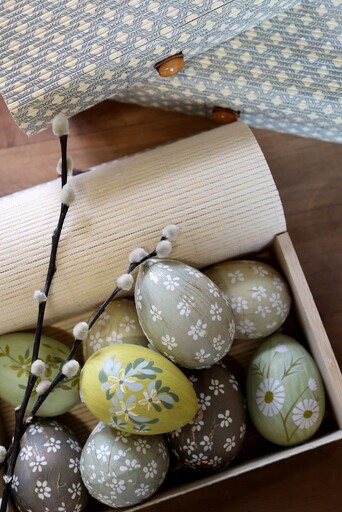 Impressionen zu Chic Antique Ostereier Hänger mit Blumen Set (3-teilig), Bild 3