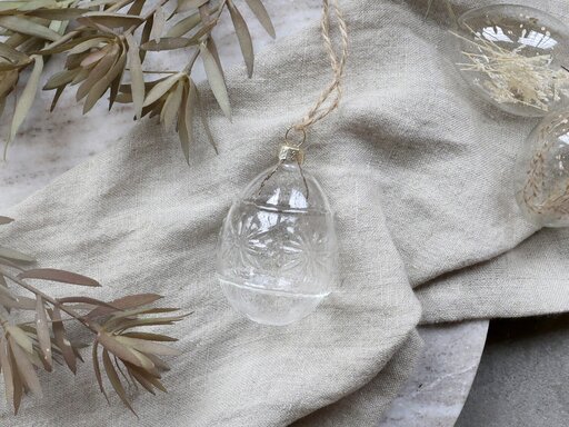 Impressionen zu Chic Antique Osterei mit Muster aus Glas, Bild 2
