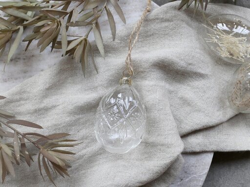 Impressionen zu Chic Antique Osterei mit Muster aus Glas, Bild 3