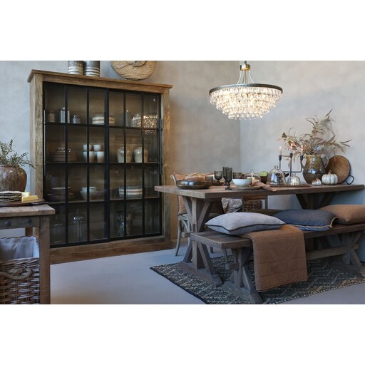 Impressionen zu Chic Antique Vitrinenschrank Paris – Landhausstil mit Schiebetüren, Bild 1