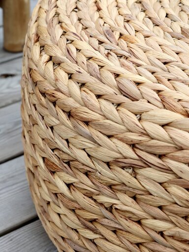 Impressionen zu Chic Antique Pouf in geflochtener Optik, Bild 1