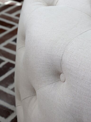 Impressionen zu Chic Antique Pouf Malo aus Leinen, Bild 1
