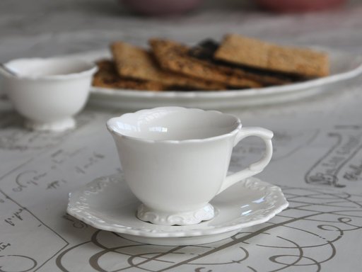 Impressionen zu Chic Antique Provence Kaffeetasse mit Untertasse, Bild 1