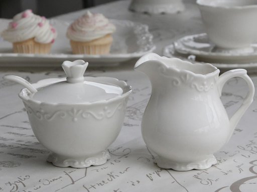 Impressionen zu Chic Antique Provence Zuckerdose mit Löffel, Bild 2