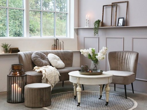 Impressionen zu Chic Antique Puff Marat Velours, Bild 3