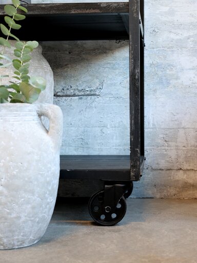 Impressionen zu Chic Antique Regal auf Rädern mit 5 Ablagen, Bild 3
