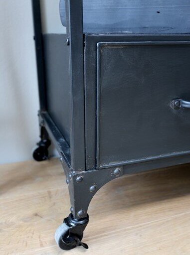 Impressionen zu Chic Antique Regal auf Rädern mit Schubladen, Bild 4