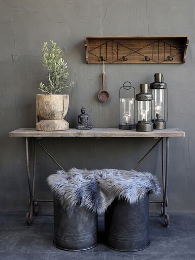 Impressionen zu Chic Antique Regalbrett mit 4 Haken, Bild 1
