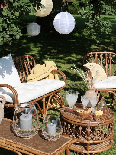 Impressionen zu Chic Antique Reispapier Lampe mit Solarzellen, Bild 3