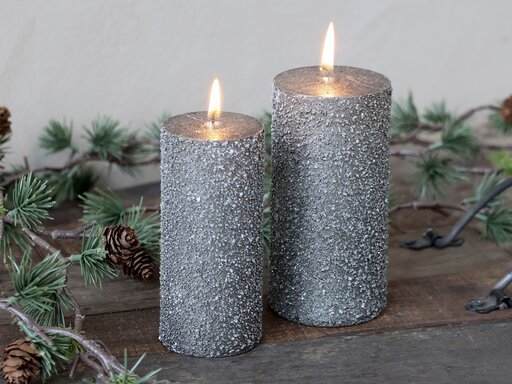 Impressionen zu Chic Antique Rustikale Stumpenkerze rau, Bild 1