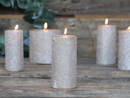 Impressionen zu Chic Antique Rustikale Stumpenkerze rau, Bild 3