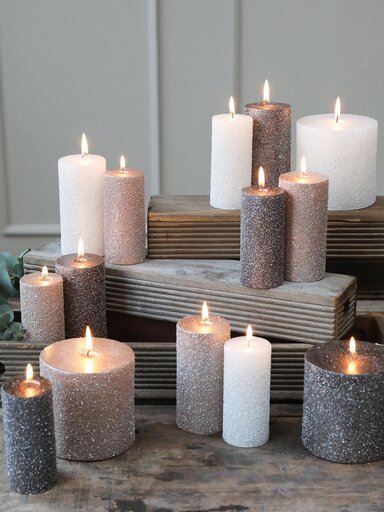 Impressionen zu Chic Antique Rustikale Stumpenkerze rau, Bild 5