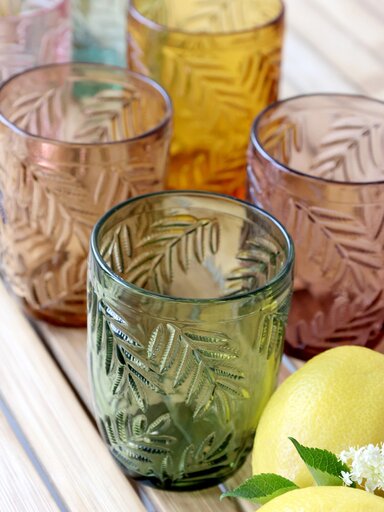Impressionen zu Chic Antique Saint Emilion Gläser 6er Set mit Blattmuster, Bild 6