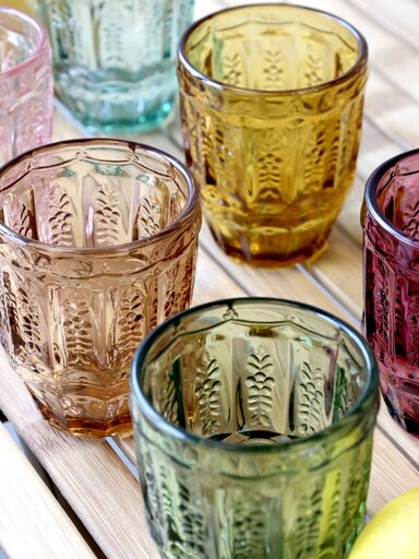 Impressionen zu Chic Antique Saint Emilion Gläser mit Muster im 6er Set, Bild 5