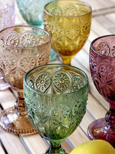 Impressionen zu Chic Antique Saint-Émilion Weingläser mit Muster 6er, Bild 1