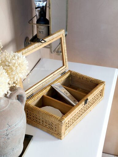 Impressionen zu Chic Antique Schachtel aus Geflecht mit 3 Fächern, Bild 2