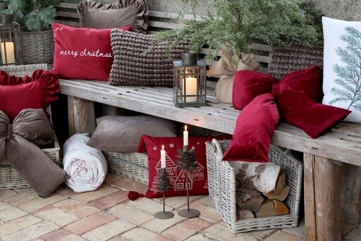 Impressionen zu Chic Antique Weihnachtliche Velours-Schleife mit Glitzer, Bild 3