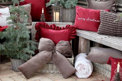 Impressionen zu Chic Antique Weihnachtliche Velours-Schleife mit Glitzer, Bild 4