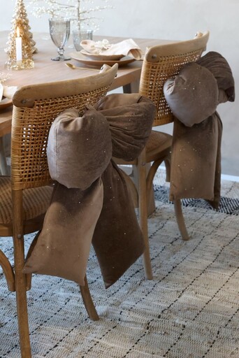 Impressionen zu Chic Antique Weihnachtliche Velours-Schleife mit Glitzer, Bild 5