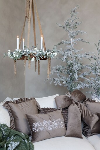 Impressionen zu Chic Antique Weihnachtliche Velours-Schleife mit Glitzer, Bild 6