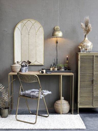 Impressionen zu Chic Antique Schrank aus Eisen mit Lamellentüren, Bild 1