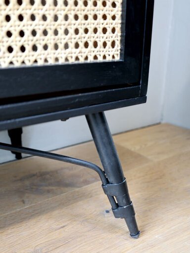 Impressionen zu Chic Antique Schrank mit 2 Türen mit französischem Geflecht, Bild 1