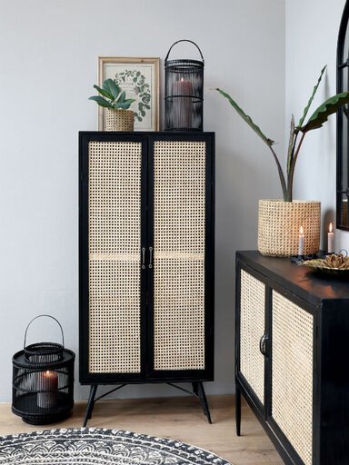 Impressionen zu Chic Antique Schrank mit 2 Türen mit französischem Geflecht, Bild 3