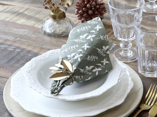 Impressionen zu Chic Antique Serviette mit Blumen, Bild 2