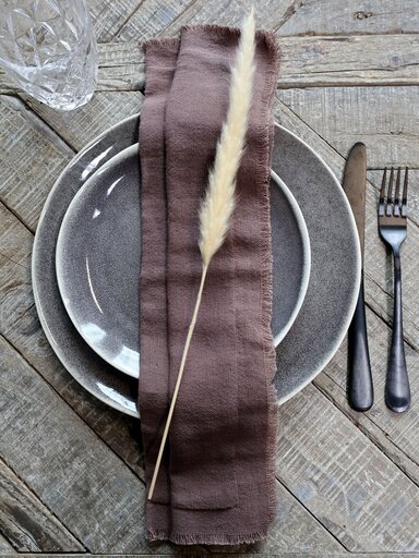 Impressionen zu Chic Antique Serviette mit Fransen im 4er Set, Bild 4
