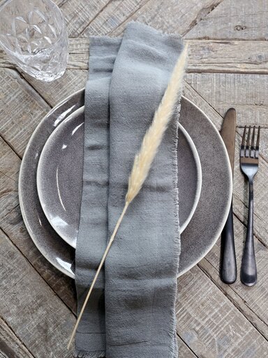 Impressionen zu Chic Antique Serviette mit Fransen im 4er Set, Bild 5