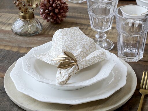 Impressionen zu Chic Antique Serviette mit Muster, Bild 1