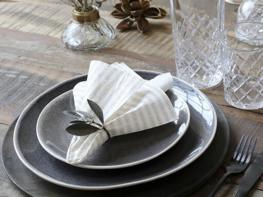 Impressionen zu Chic Antique Serviette mit Streifen, Bild 1