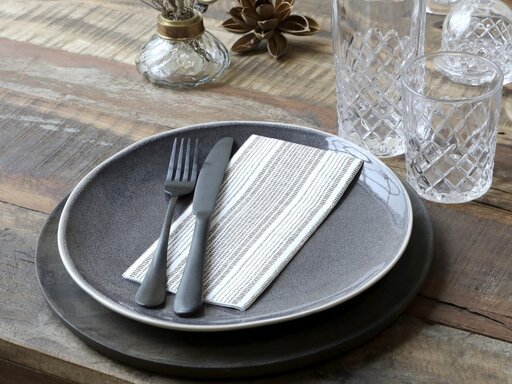 Impressionen zu Chic Antique Serviette mit Streifen rechteckig, Bild 2