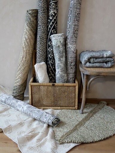 Impressionen zu Chic Antique Shabby Chic Teppich mit französichem Druck, Bild 3