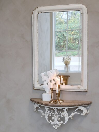 Impressionen zu Chic Antique Spiegel aus Eisen im Shabby Look, Bild 3
