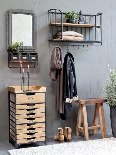Impressionen zu Chic Antique Spiegel aus Eisen im Shabby Look, Bild 6